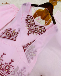 Designer Faux Georgette Palazzo Set | Embroidered Sequence Work Top with Dupatta | Fully Stitched Ready to Wear Ethnic Wear
