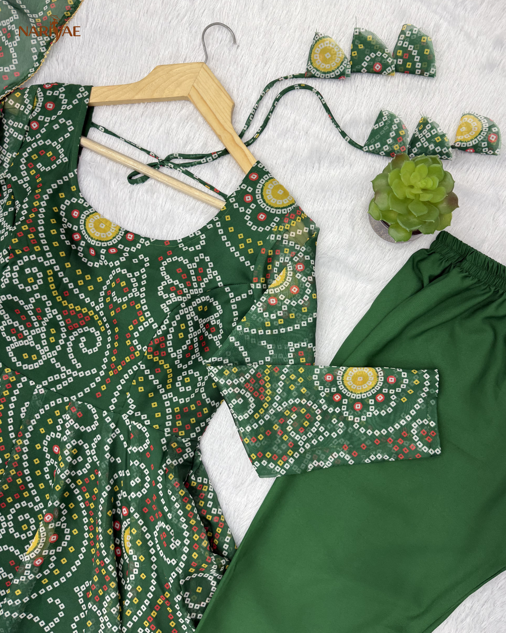 Printed Organza Anarkali Gown Set with Pant & Dupatta | 4 Meter Flair Wedding Wear | Fully Stitched Ready to Wear