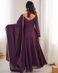 Georgette Anarkali Gown with Dupatta Set | Heavy Flare Designer Party Wear Gown for Women | Ready to Wear